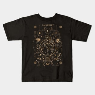 Palmistry - Gold Kids T-Shirt